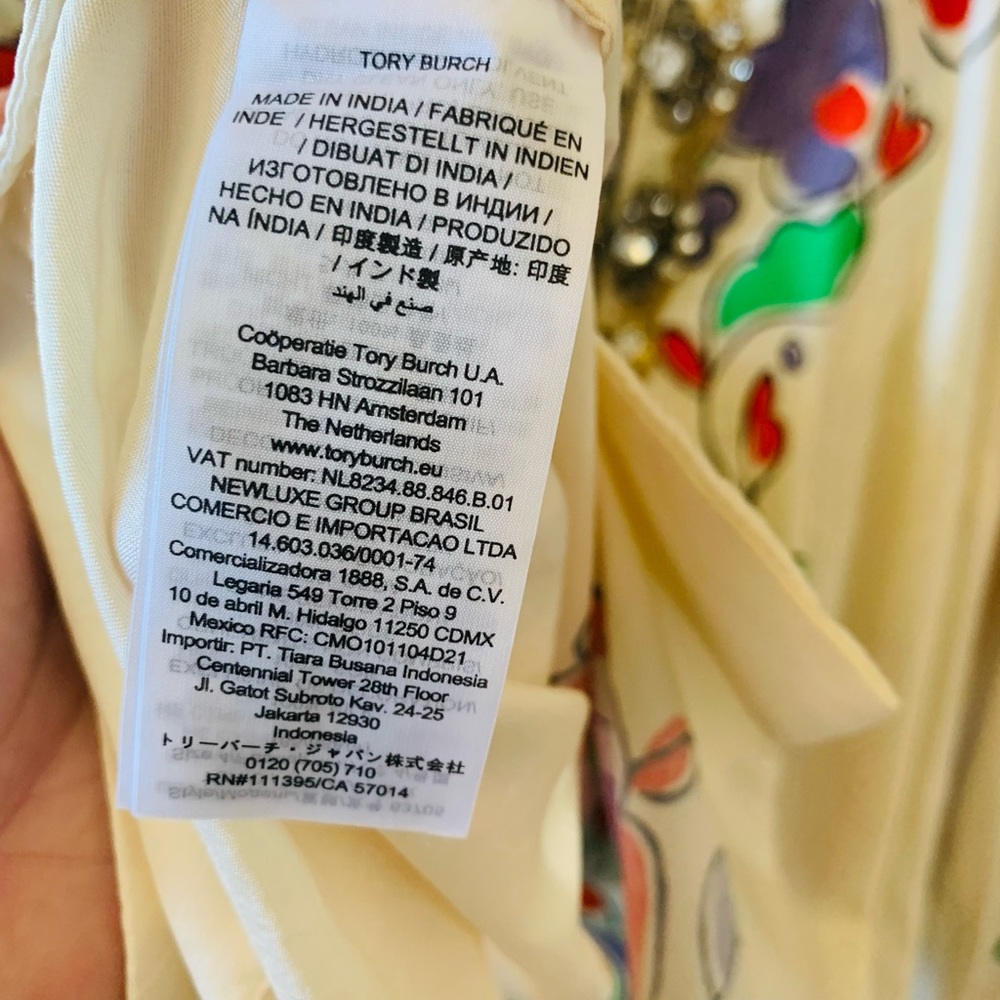Tory Burch paisley crystal tunic - Picture 7 of 10